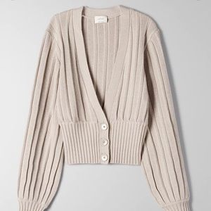 Aritzia New Plunge Front Cardigan in size XS